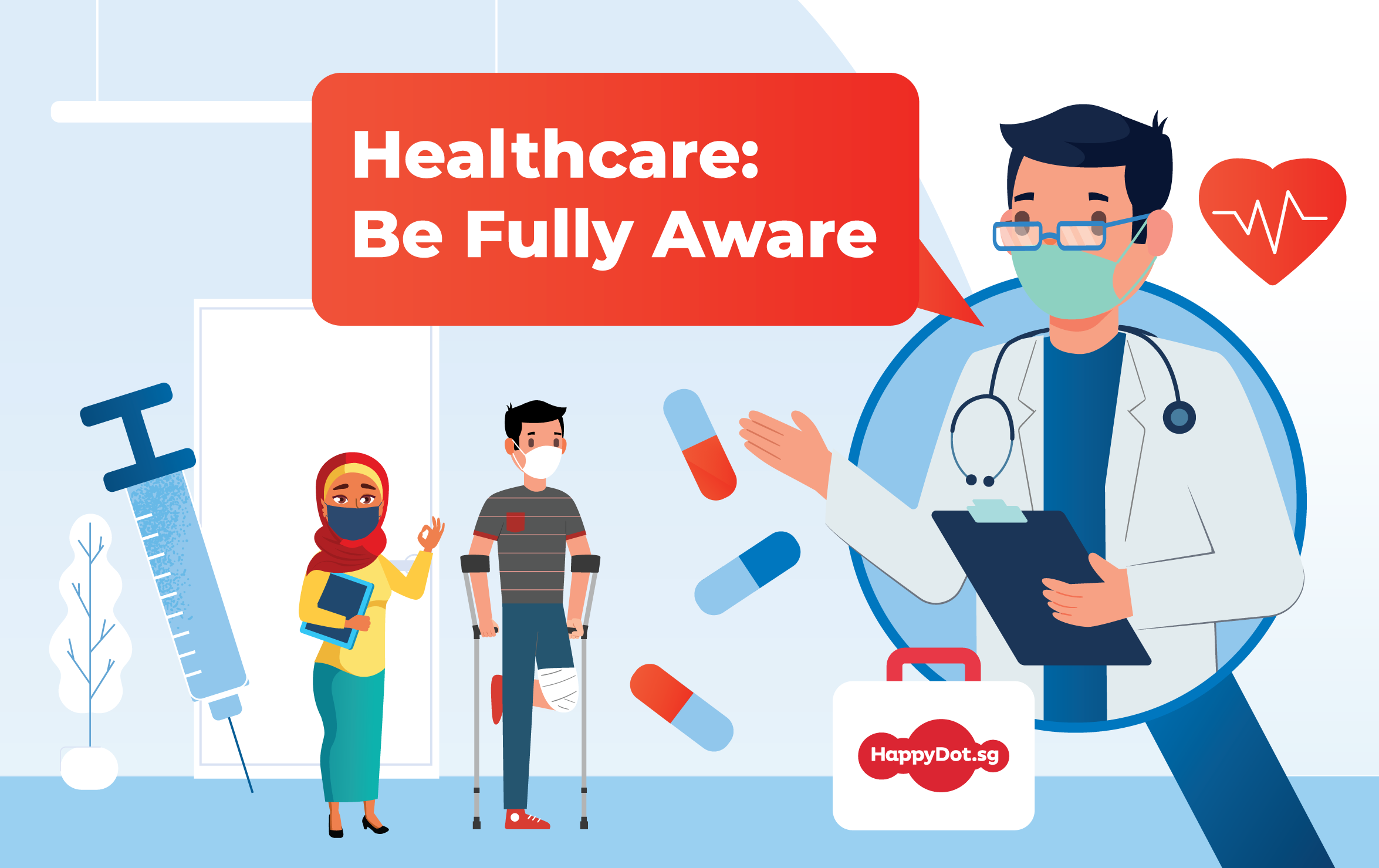 Healthcare Be fully Aware! HappyDot.sg